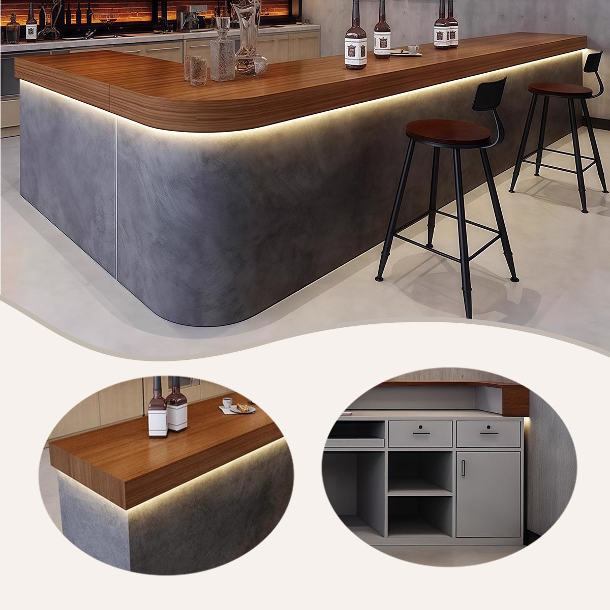 受付カウンター,フロント,サービスカウンター,バーカウンター,店舗用