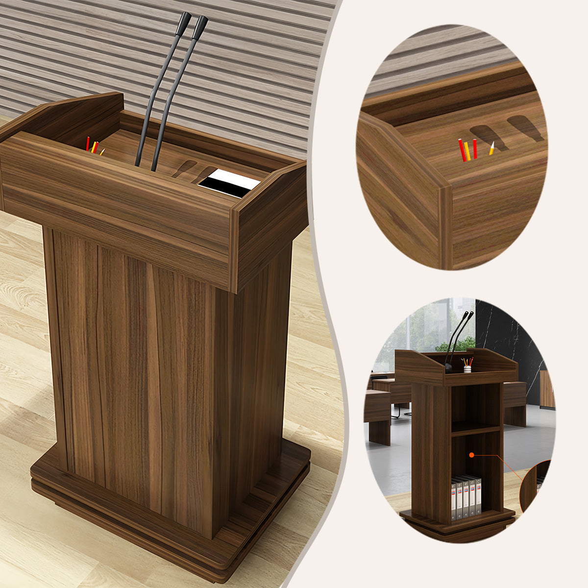 演台,講演台,司会台,講義台,演説台,落ち着いた,おっとりした,エッジ