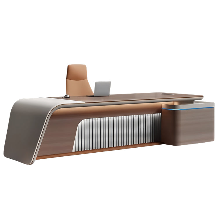 エグゼクティブデスク　ワークデスク　オフィスデスク　ダイヤル錠　大容量収納　厚重感　おしゃれ　カーキ　カスタマイズ可能　LBZ-P020