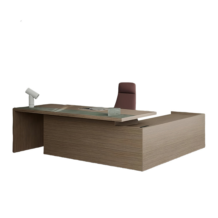 エグゼクティブデスク　社長机　バイカラーデスク　オフィスデスク　引き出し　ダイヤル錠付き　ブラウンオーク　カスタマイズ可能　LBZ-P029