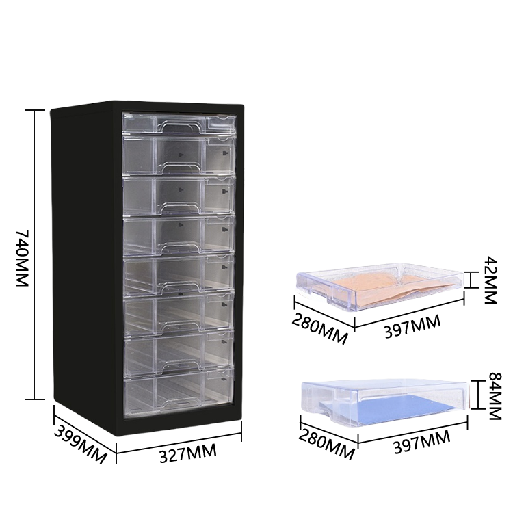 キャビネット　収納ボックス　オフィスキャビネット　多目的な収納　役員用キャビネット　収納棚　執務室用　会社用　役員用　オフィス用　大容量収納　 A4書類ケース 小物整理収納　高品質　モダン　高耐久性　耐荷重性　ブラック　カスタマイズ可能　BGCWG-P010