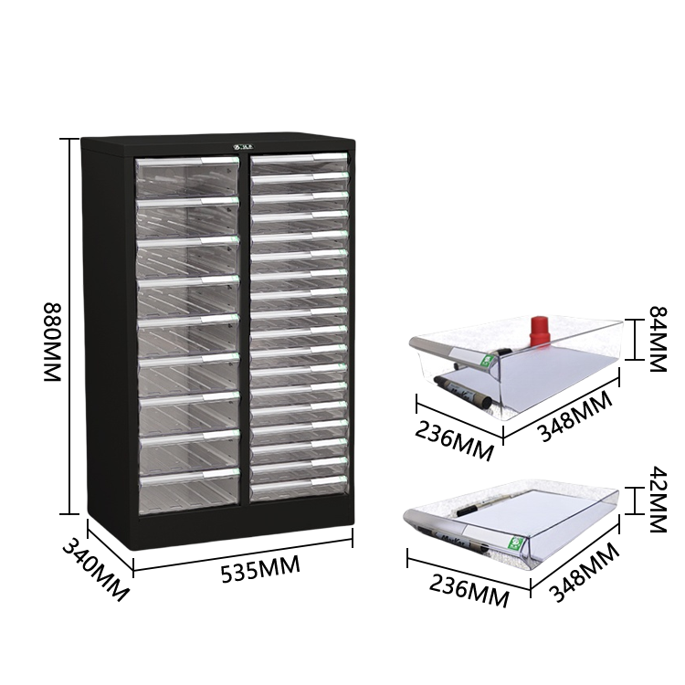 キャビネット　収納ボックス　オフィスキャビネット　多目的な収納　役員用キャビネット　収納棚　執務室用　会社用　役員用　オフィス用　大容量収納　 A4書類ケース 小物整理収納　高品質　モダン　高耐久性　耐荷重性　ブラック　カスタマイズ可能　BGCWG-P010