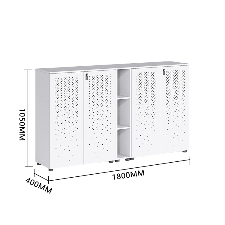 おしゃれなキャビネット　オフィスキャビネット　多目的な収納　役員用キャビネット　役員用　オフィス用　引き出し収納　大容量収納　鍵付き　ダイヤル錠付き　アジャスター　広い天板　小物整理収納　高品質　厚手　シンプル　簡素　高耐久性　お手入れやすい　レッドブラウン　カスタマイズ可能　BGCWG-P014
