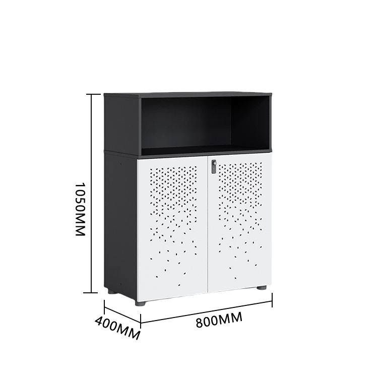 おしゃれなキャビネット　オフィスキャビネット　多目的な収納　役員用キャビネット　役員用　オフィス用　引き出し収納　大容量収納　鍵付き　ダイヤル錠付き　アジャスター　広い天板　小物整理収納　高品質　厚手　シンプル　簡素　高耐久性　お手入れやすい　レッドブラウン　カスタマイズ可能　BGCWG-P014