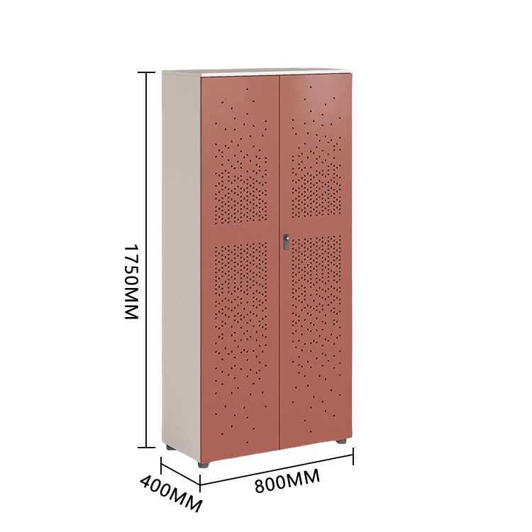 おしゃれなキャビネット　オフィスキャビネット　多目的な収納　役員用キャビネット　役員用　オフィス用　引き出し収納　大容量収納　鍵付き　ダイヤル錠付き　アジャスター　広い天板　小物整理収納　高品質　厚手　シンプル　簡素　高耐久性　お手入れやすい　レッドブラウン　カスタマイズ可能　BGCWG-P014