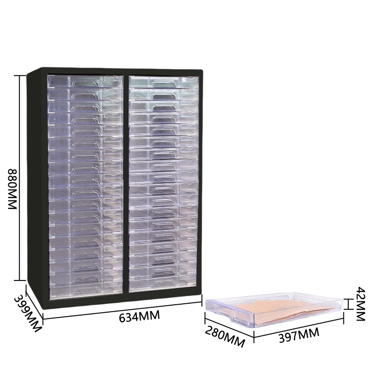 キャビネット　収納ボックス　オフィスキャビネット　多目的な収納　役員用キャビネット　収納棚　執務室用　会社用　役員用　オフィス用　大容量収納　 A4書類ケース 小物整理収納　高品質　モダン　高耐久性　耐荷重性　ブラック　カスタマイズ可能　BGCWG-P010