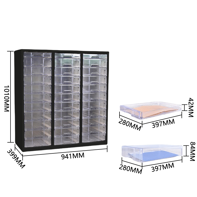 キャビネット　収納ボックス　オフィスキャビネット　多目的な収納　役員用キャビネット　収納棚　執務室用　会社用　役員用　オフィス用　大容量収納　 A4書類ケース 小物整理収納　高品質　モダン　高耐久性　耐荷重性　ブラック　カスタマイズ可能　BGCWG-P010