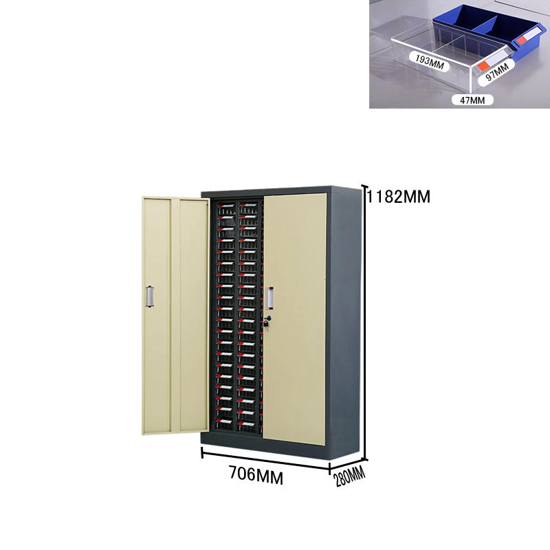 シンプルなキャビネット　収納棚　収納ボックス　オフィスキャビネット　ラック　役員用キャビネット　オフィス用　引き出し収納　大容量収納　A4書類ケース　小物整理収納　ラベル　ファイル　鍵付き　高品質　厚手　シンプル　簡素　ブルー　カスタマイズ可能　BGCWG-P021