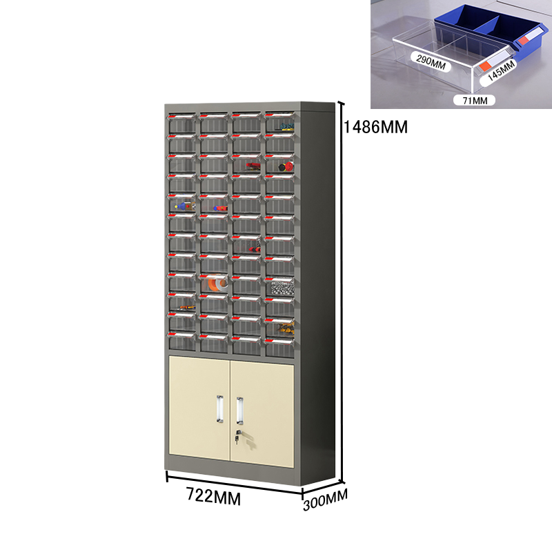 シンプルなキャビネット　収納棚　収納ボックス　オフィスキャビネット　ラック　役員用キャビネット　オフィス用　引き出し収納　大容量収納　A4書類ケース　小物整理収納　ラベル　ファイル　鍵付き　高品質　厚手　シンプル　簡素　ブルー　カスタマイズ可能　BGCWG-P021