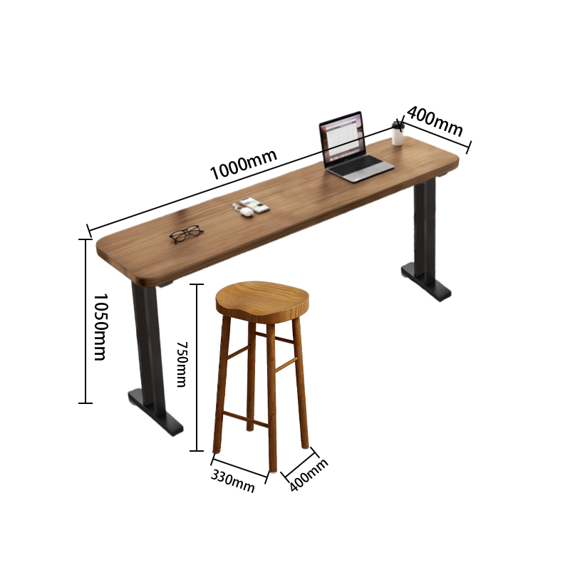 カウンターチェア　バーテーブルセット　ハイチェア　ハイテーブル　ダイニング　椅子　店舗用　カフェ　ダイニング用　バー　木目調　スチールフレーム　頑丈　軽い　軽量　シンプル　ブラウン　カスタマイズ可能　BTZ-P008