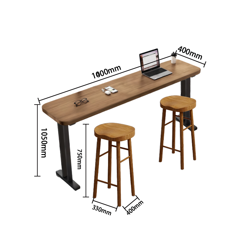 カウンターチェア　バーテーブルセット　ハイチェア　ハイテーブル　ダイニング　椅子　店舗用　カフェ　ダイニング用　バー　木目調　スチールフレーム　頑丈　軽い　軽量　シンプル　ブラウン　カスタマイズ可能　BTZ-P008