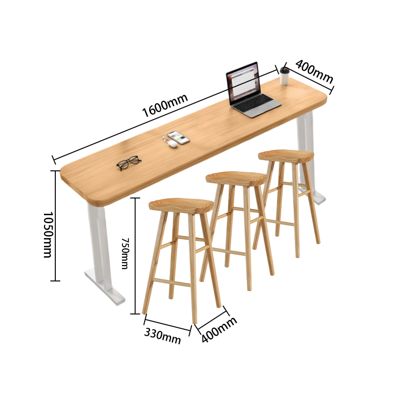 カウンターチェア　バーテーブルセット　ハイチェア　ハイテーブル　ダイニング　椅子　店舗用　カフェ　ダイニング用　バー　木目調　スチールフレーム　頑丈　軽い　軽量　シンプル　ブラウン　カスタマイズ可能　BTZ-P008