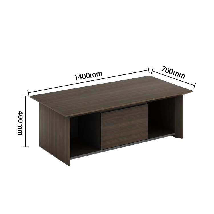 エグゼクティブデスク　社長机　木製デスク　事務用　木目調　サイドキャビネット　通気孔　L字型　シンプル　カスタマイズ可能　LBZ-P056