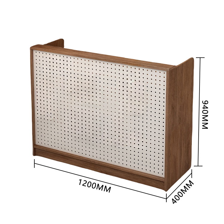 受付カウンター,レジカウンター,有孔ボード,店舗用,大容量収納,フック