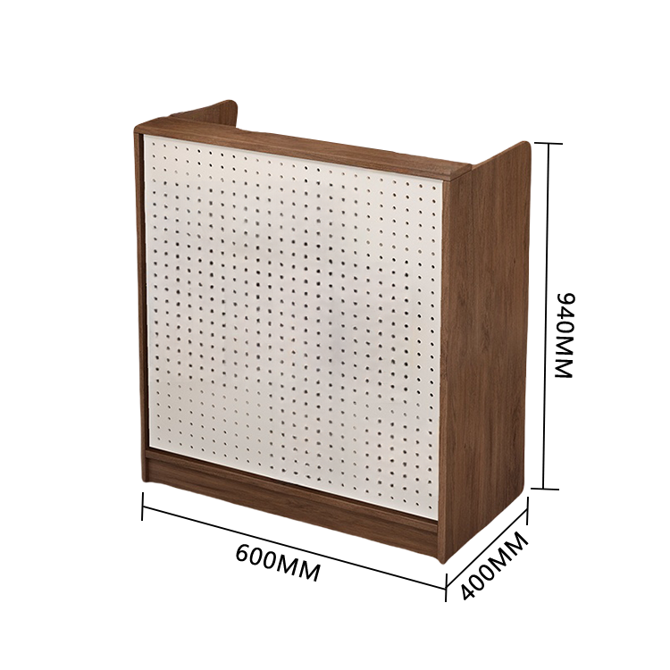 受付カウンター,レジカウンター,有孔ボード,店舗用,大容量収納,フック