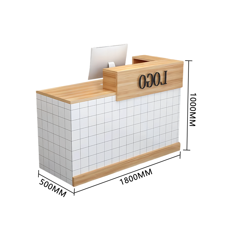 特注レセプションカウンター／レジカウンター テンポ レジカウンター W1100 ウォルナット RFTRC-11DM | オフィス