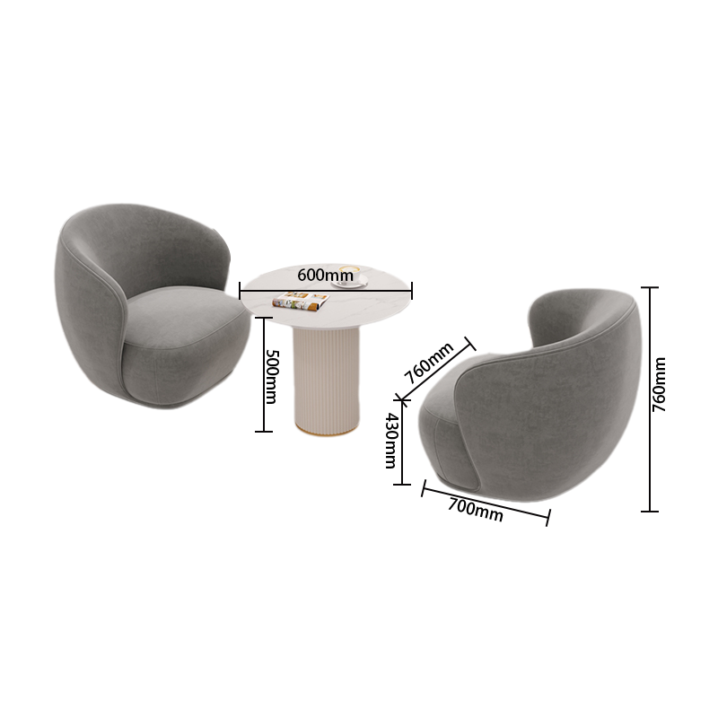 ソファセット　レザー飾りソファー　ローバックソファー　応接ソファセット　カフェ用ソファセット　ビジネスソファ　2人掛け　相談用　店舗用　受付用　セラミック天板　焼付塗装　ソフト　耐久性　通気性　丈夫　おしゃれ　グレー　カスタマイズ可能　JDSF-P004