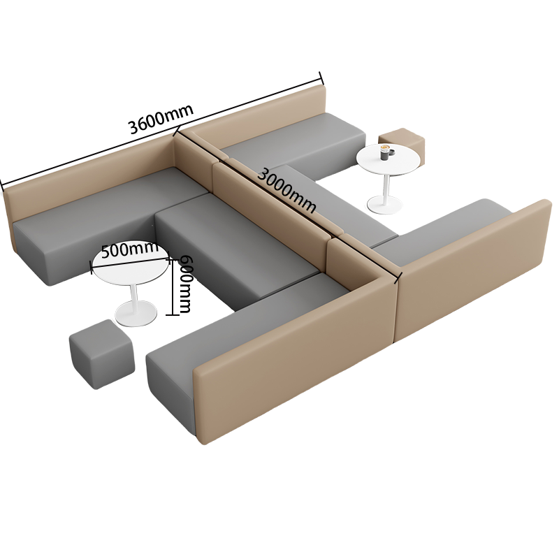 応接ソファ　ソファセット　ロータイプ　カウチソファセット　商談用　3人掛け　人間工学　耐久性　快適　グレー　オレンジ　JDSF-P023