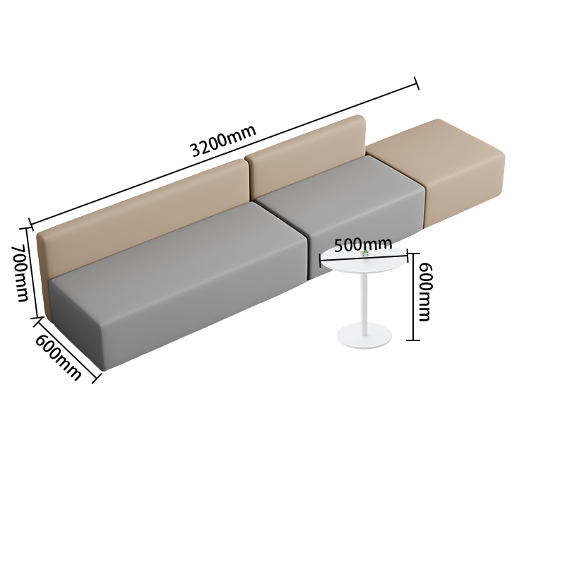 応接ソファ　ソファセット　ロータイプ　カウチソファセット　商談用　3人掛け　人間工学　耐久性　快適　グレー　オレンジ　JDSF-P023