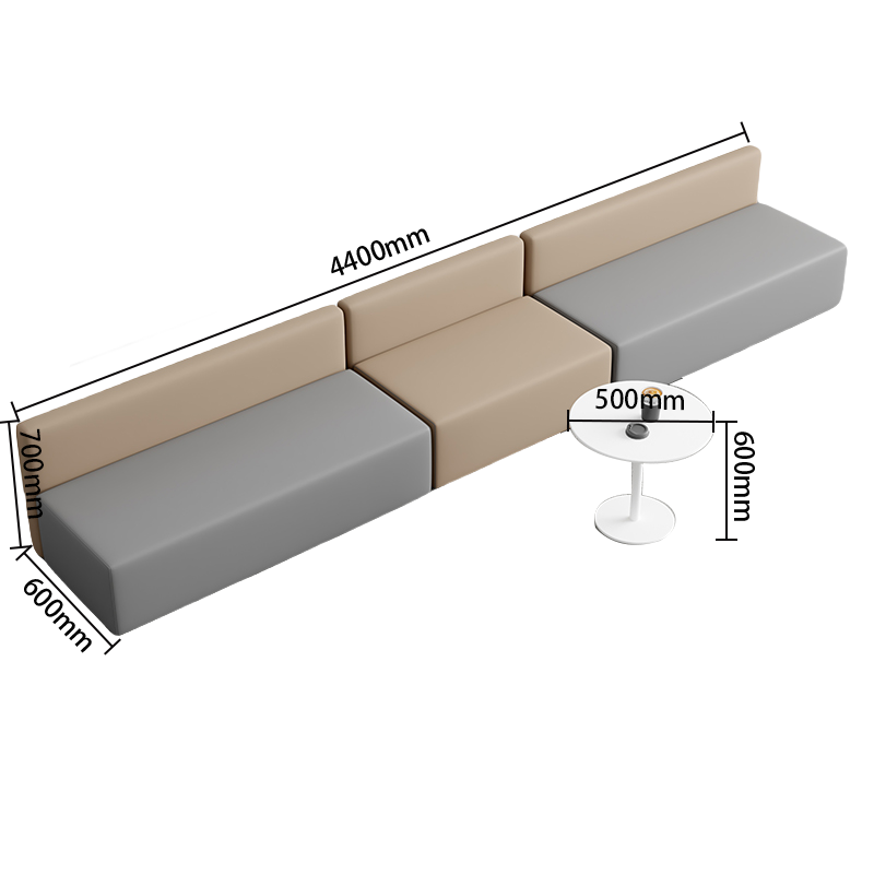 応接ソファ　ソファセット　ロータイプ　カウチソファセット　商談用　3人掛け　人間工学　耐久性　快適　グレー　オレンジ　JDSF-P023