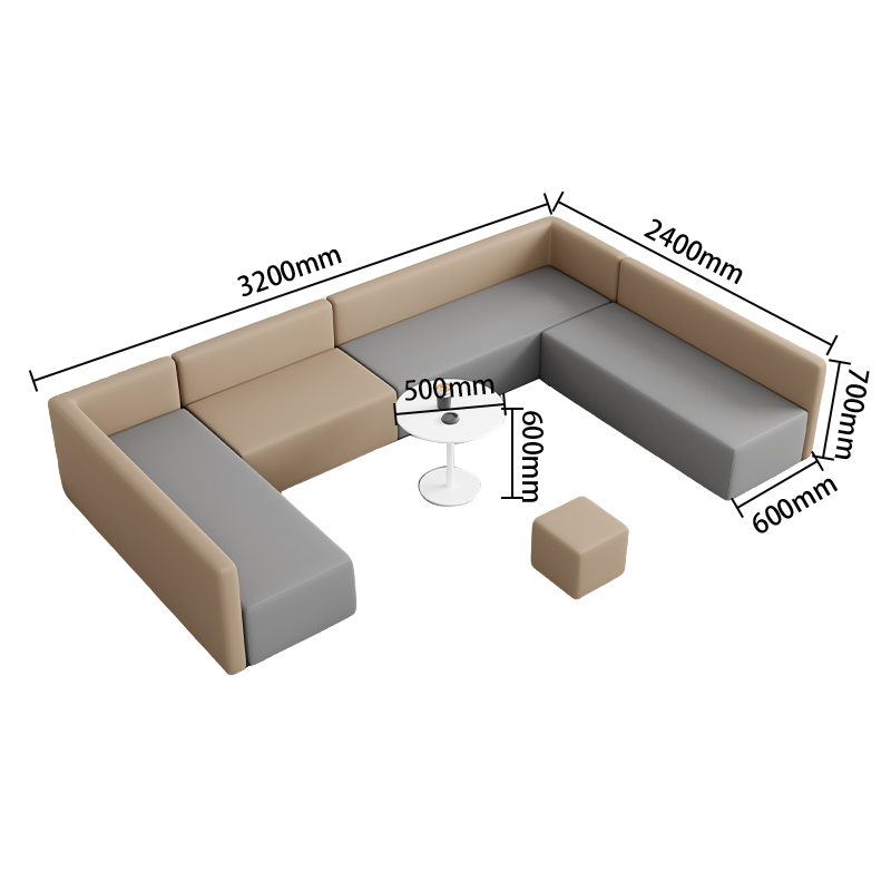 応接ソファ　ソファセット　ロータイプ　カウチソファセット　商談用　3人掛け　人間工学　耐久性　快適　グレー　オレンジ　JDSF-P023