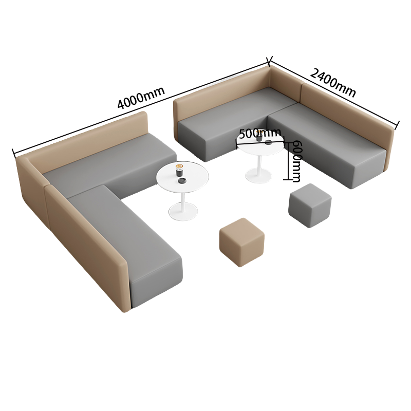 応接ソファ　ソファセット　ロータイプ　カウチソファセット　商談用　3人掛け　人間工学　耐久性　快適　グレー　オレンジ　JDSF-P023
