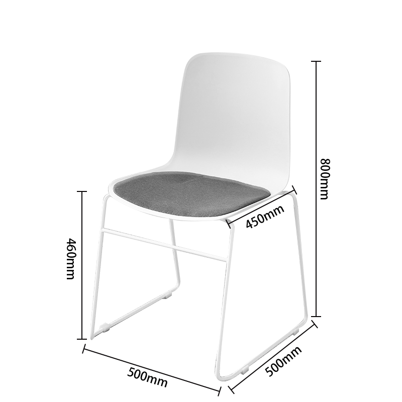 応接セット　応接家具　イス　円卓　スチールフレーム　焼付塗装　4人掛け　シンプル　ホワイト　カスタマイズ可能　JDZH-P023