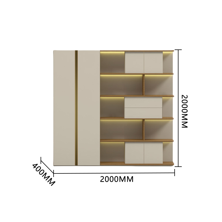 エグゼクティブデスク　執務デスク　社長机　事務机　ダイヤル錠　LEDライト付き　厚手　オープン収納　木目調　洗練　チーク　LBZ-P007