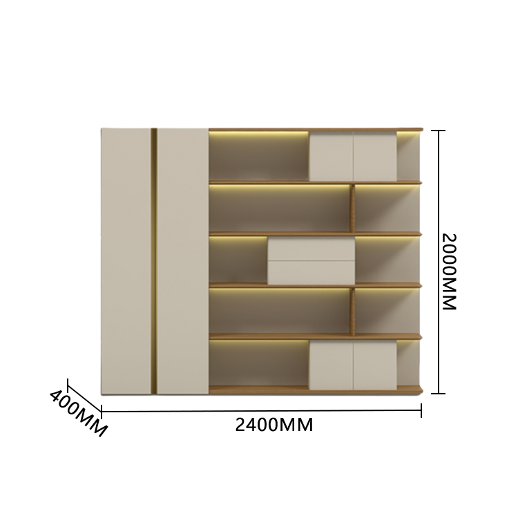 エグゼクティブデスク　執務デスク　社長机　事務机　ダイヤル錠　LEDライト付き　厚手　オープン収納　木目調　洗練　チーク　LBZ-P007