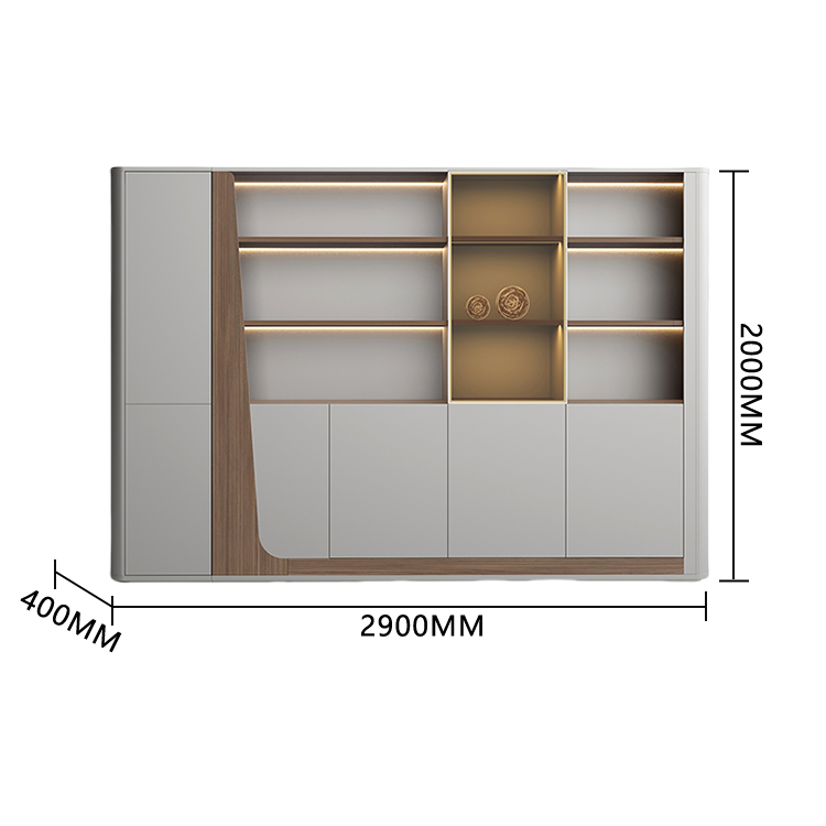 エグゼクティブデスク　ワークデスク　事務机　社長室　木目調　大容量収納　LEDライト付き　指紋認証キー　上質　ウォールナット　LBZ-P011