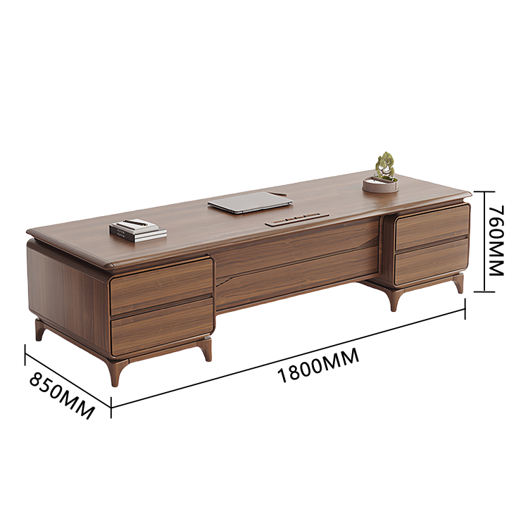 エグゼクティブデスク,社長デスク,両袖机,木製デスク,大容量,引き出し