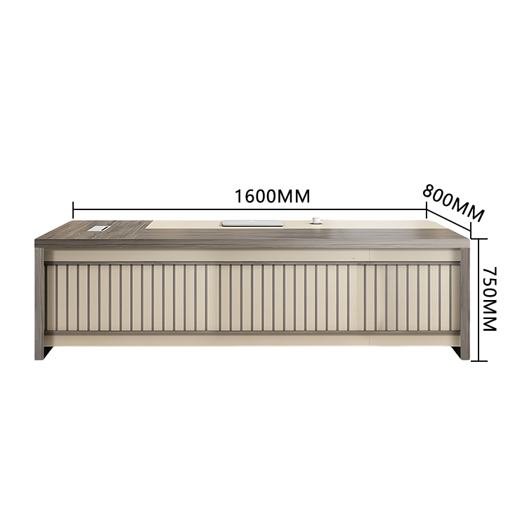 エグゼクティブデスク　社長デスク　事務机　木目調　広い天板　厚手　落ち着き　高品質　洗練　ウォールナット　カスタマイズ可能　LBZ-P014