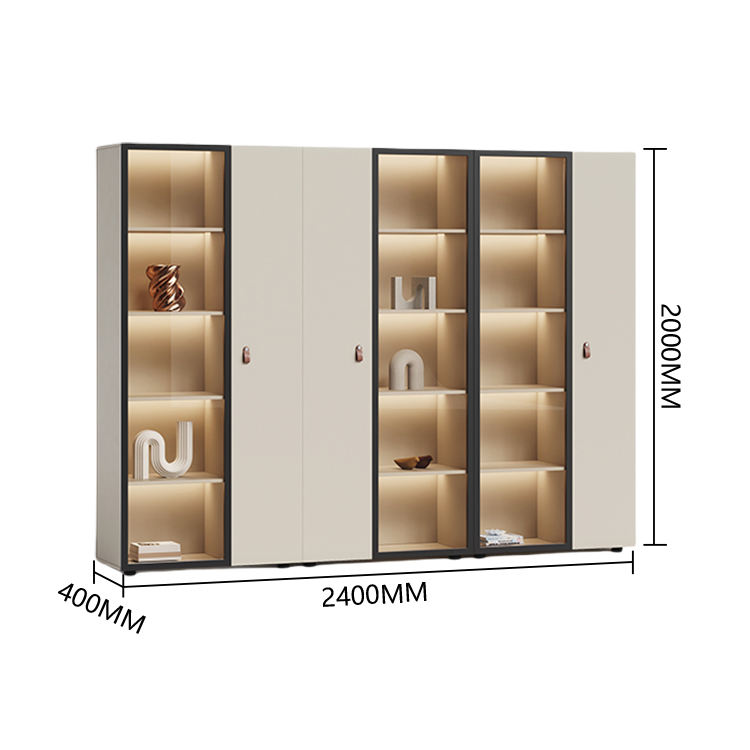 エグゼクティブデスク　事務机　パソコンデスク　ダイヤル錠付き　サイドキャビネット　幕板　高荷重性　快適　おしゃれ　ベージュ　LBZ-P021