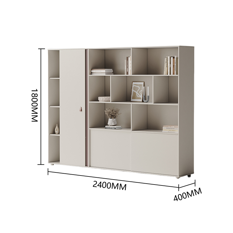 エグゼクティブデスク　事務机　ワークデスク　社長デスク　ダイヤル錠付き　オープン収納　快適　スタイリッシュ　洗練　ベージュ　LBZ-P022