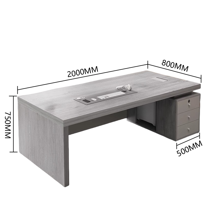 エグゼクティブデスク,事務机,役員用デスク,社長デスク,片袖机,配線