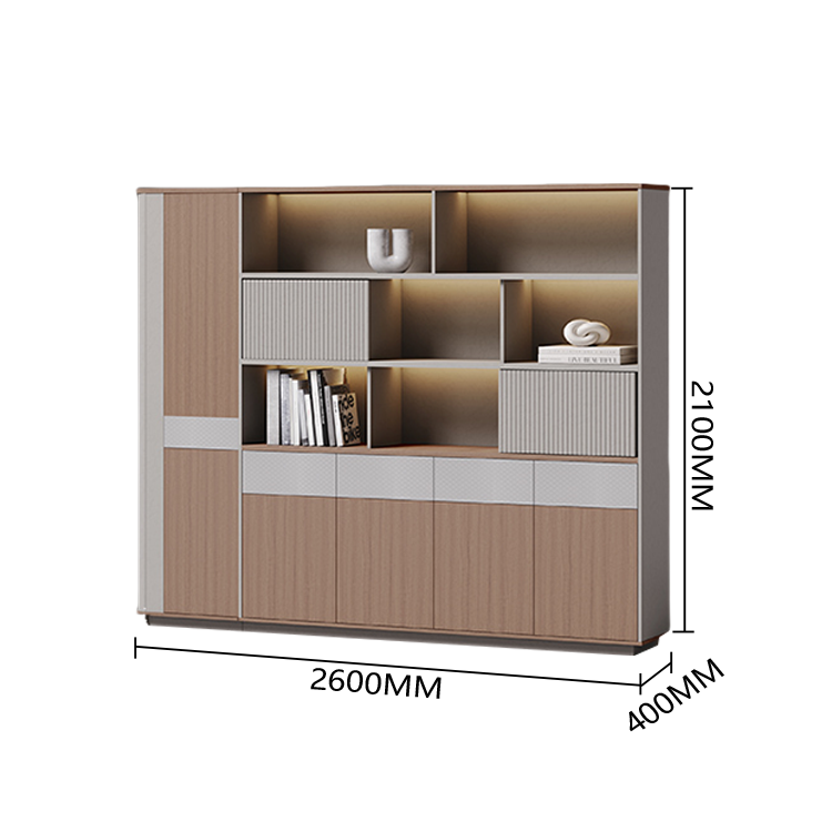 エグゼクティブデスク　事務机　社長デスク　ＰＣ収納　幕板　引き出し　ダイヤル錠付き　洗練　ブラウンオーク　カスタマイズ可能　LBZ-P025