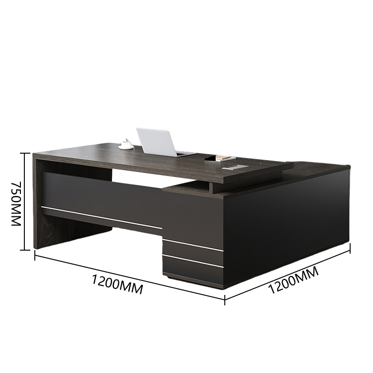 エグゼクティブデスク　社長机　ワークデスク　オフィスデスク　オープン収納　配線ボックス　ウォールナット　カスタマイズ可能　LBZ-P032