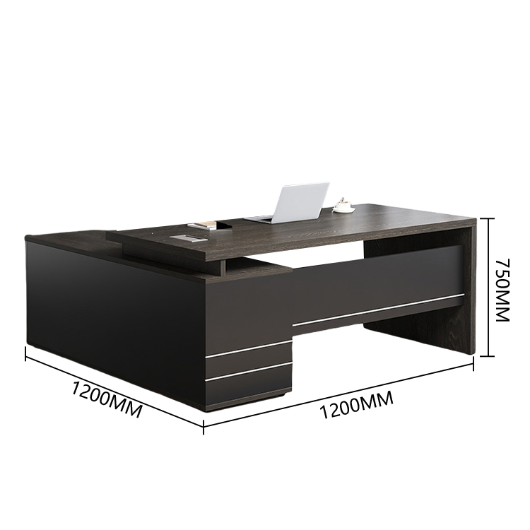 エグゼクティブデスク　社長机　ワークデスク　オフィスデスク　オープン収納　配線ボックス　ウォールナット　カスタマイズ可能　LBZ-P032