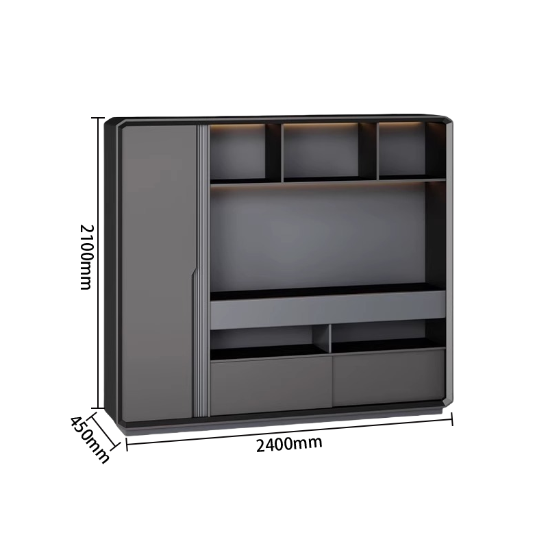 エグゼクティブデスク　社長机　木製デスク　サイドキャビネット付き　配線ボックス付き　L字型　広い天板　カスタマイズ可能　LBZ-P064