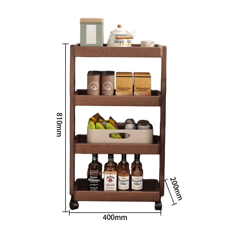 物置ラック　大容量　頑丈なフレーム　ディスプレイラック　ラック　置物棚　ウォールシェルフ　飾り棚　組立必要　ウォールナット　ZWJ-P022