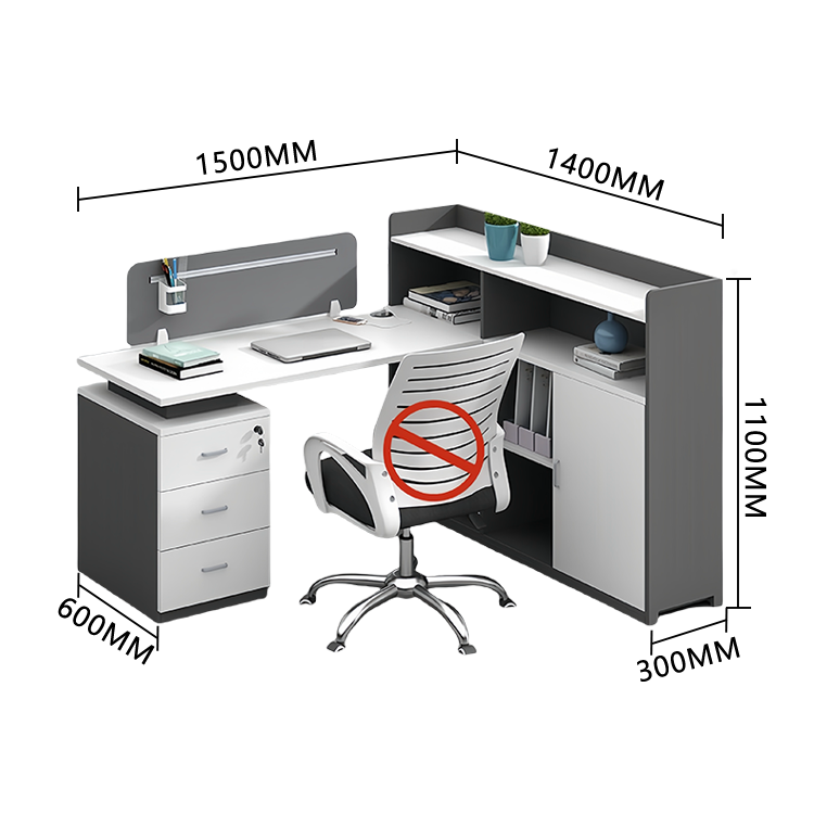 オフイスデスク,事務用デスク,役員用,企業用,PC収納スペース