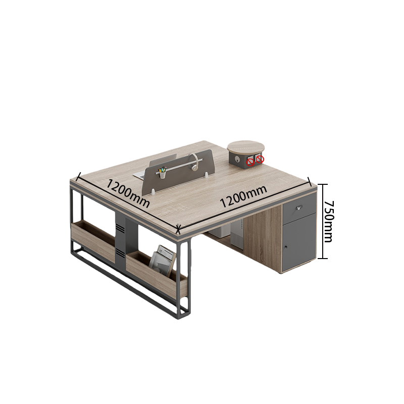 オフイスデスク　役員用　企業用　収納ボックス　仕切りパネル付き　広々とした天板　ダイヤル錠付き　機能性　カスタマイズ可能　YGZ-P015