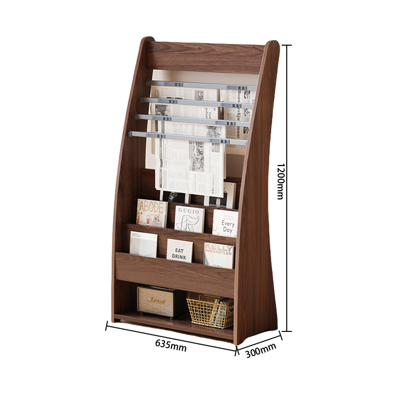 本棚 マガジンラック パンフレットスタンド シェルフ オーク 雑誌・パンフレットラック 本棚 ラック マガジンラック おしゃれ