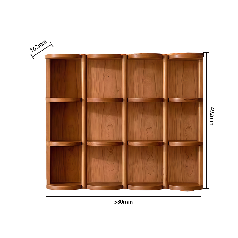 マガジンラック　パンフレットスタンド　オフィス収納　物置ラック 大容量　空間節約　コンパクト　ブラウン　チェリー　ZWJ-P019