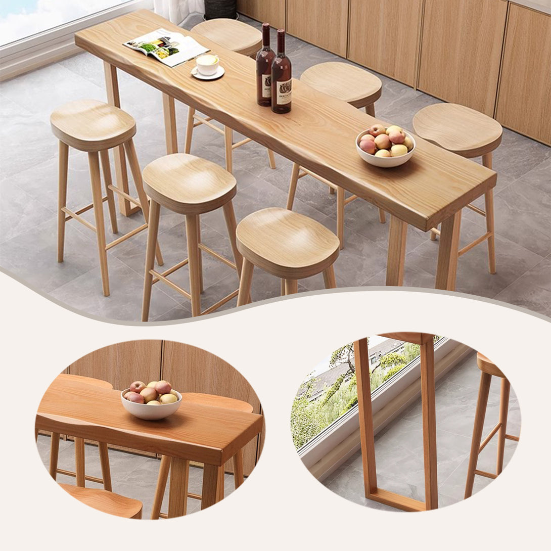 カウンターチェア　バーテーブルセット　ハイチェア　ハイテーブル　ダイニング　椅子セット　キッチン　在宅用　ダイニング用　バー　木目調　おしゃれ　頑丈　軽い　軽量　シンプル　チェリー　カスタマイズ可能　BTZ-P003