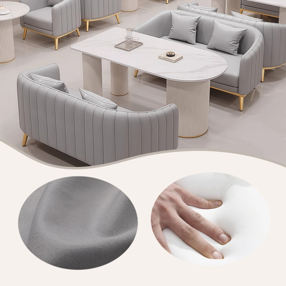 ソファセット,応接セット,2人掛け,相談用,店舗用,受付用,セラミック天