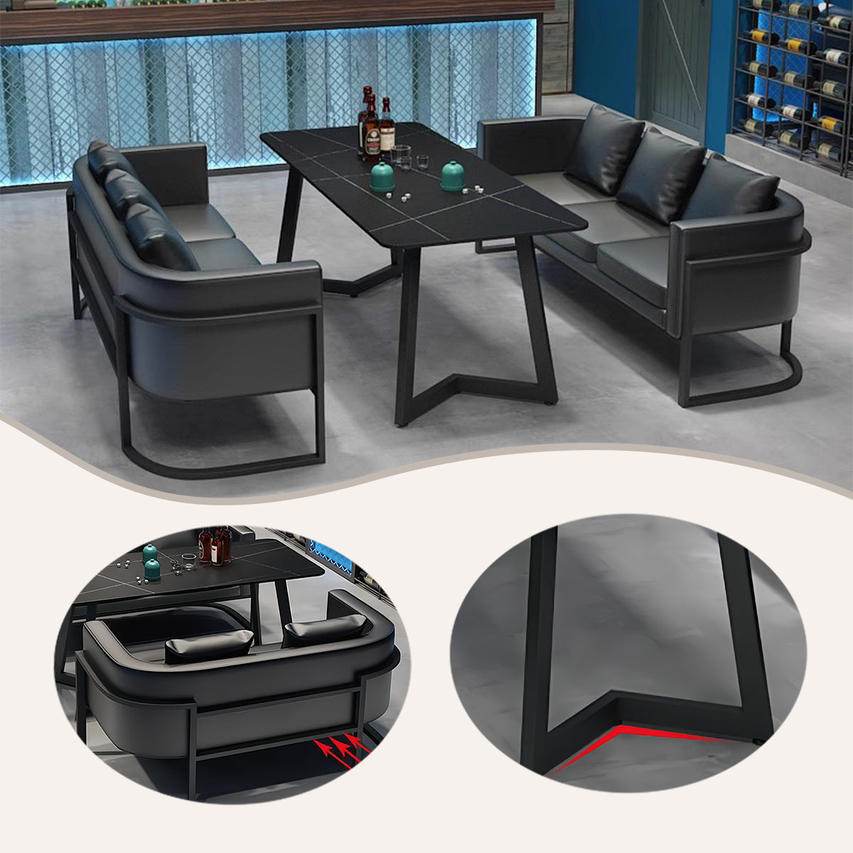 応接セット,相談用ソファ,カフェテーブル,長方形,応接ソファ,喫茶店