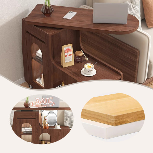 物置ラック　大容量　マルチファクション　カスタマイズ可能　ディスプレイラック　飾り棚　ウォールナット　クリーム色　ZWJ-P015