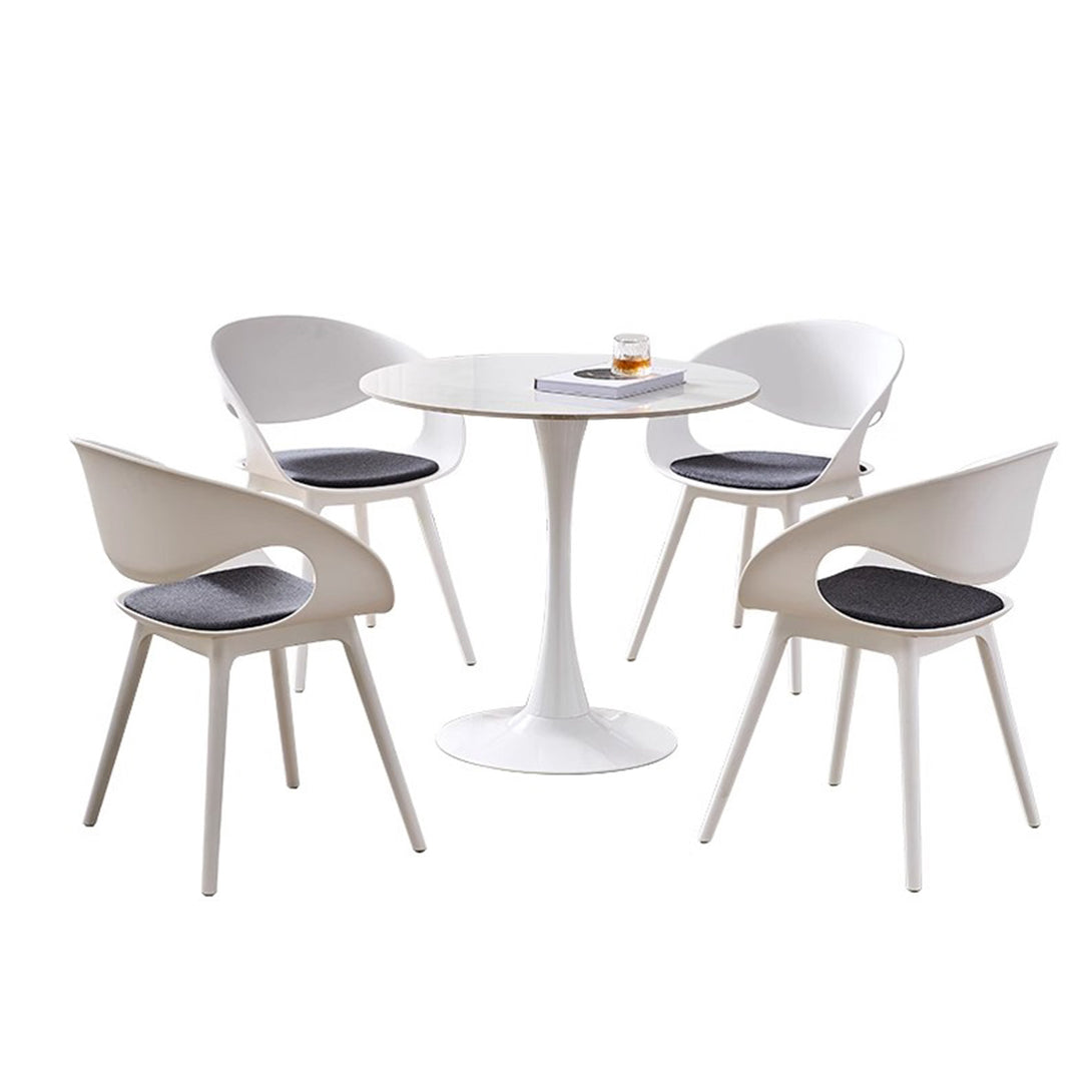 応接セット　応接家具　椅子　丸テーブル　3人掛け　4人掛け　セラミック　炭素鋼　シンプル　ホワイト　カスタマイズ可能　JDZH-P024